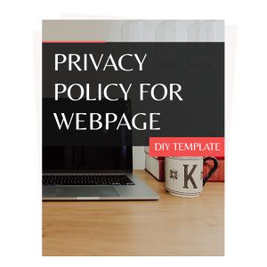 privacy policy for webpage