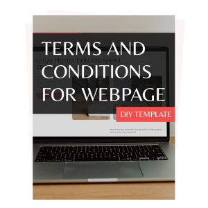 terms and conditions for webpage